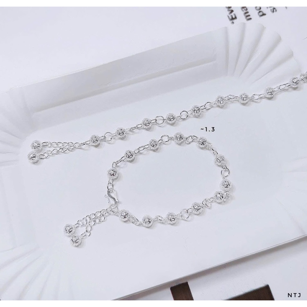 Lắc tay bạc 925 nam nữ - vòng bạc đẹp đơn giản - trang sức xinh