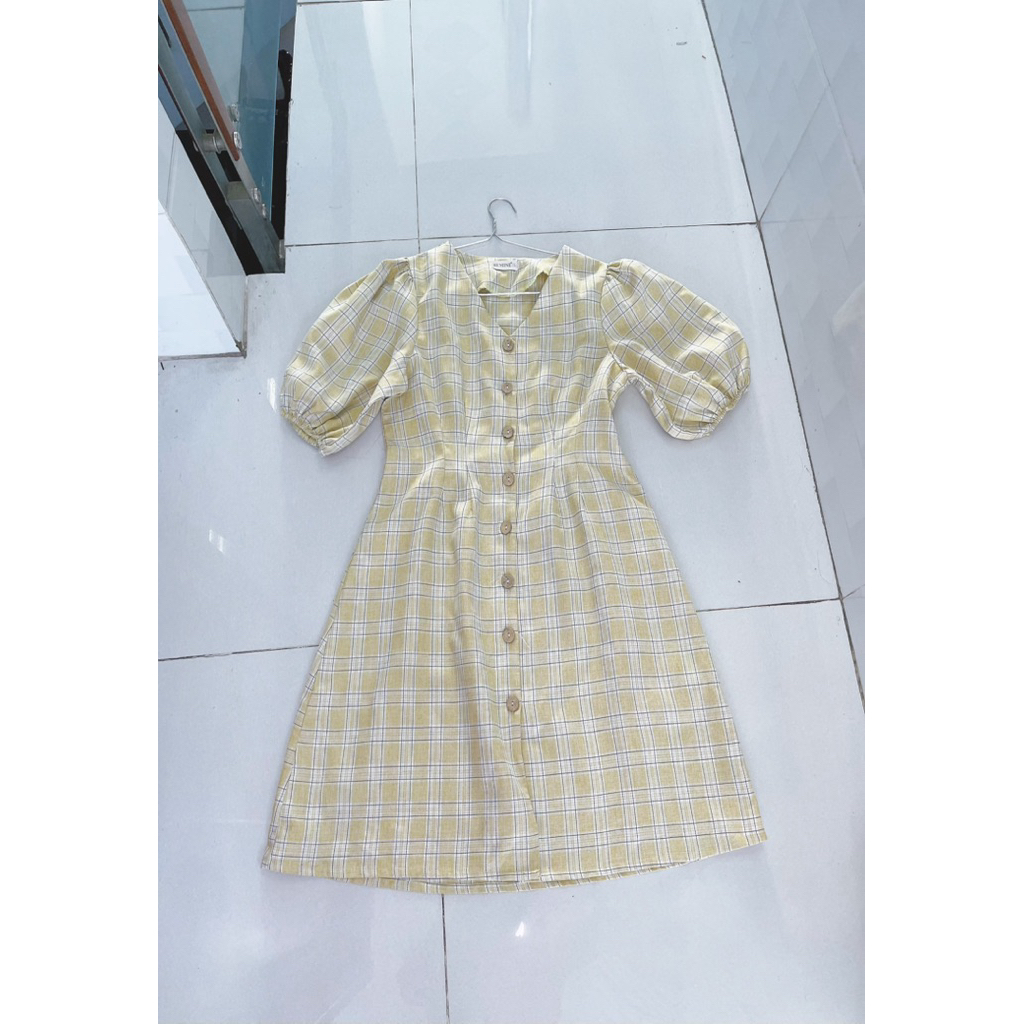 thanh lý váy sọc caro bemine sz L