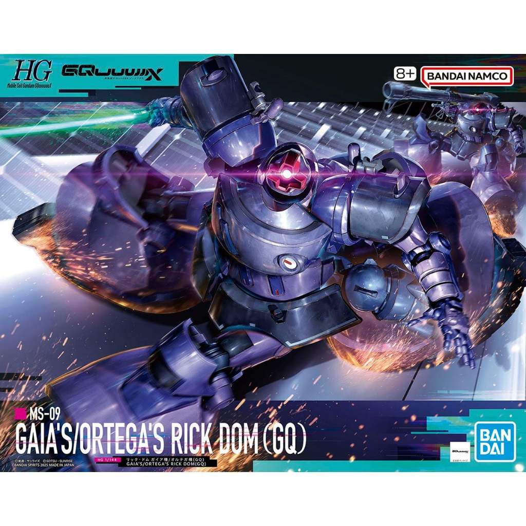 HG GQ 1/144 Gaia's / Ortega's Rick Dom-4573102688682