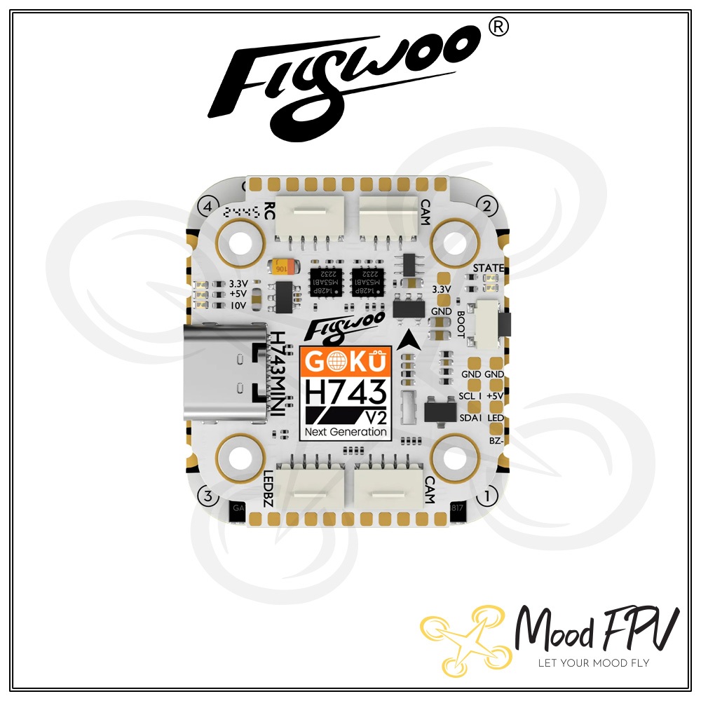 Tháp Mạch GOKU H743 PRO Mini 45A 32Bit 128K 20*20 Stack – Plug&Play O4 / O4 Pro