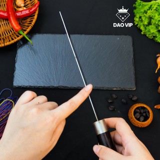 Dao thái thép trắng cao cấp cán gỗ  TKM DAO VIP CAO BẰNG