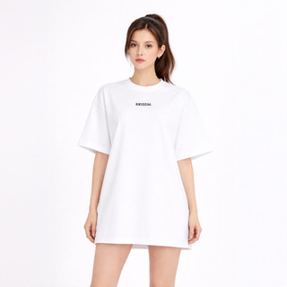 Áo thun cotton vải dày kiểu basic Krystal KT01