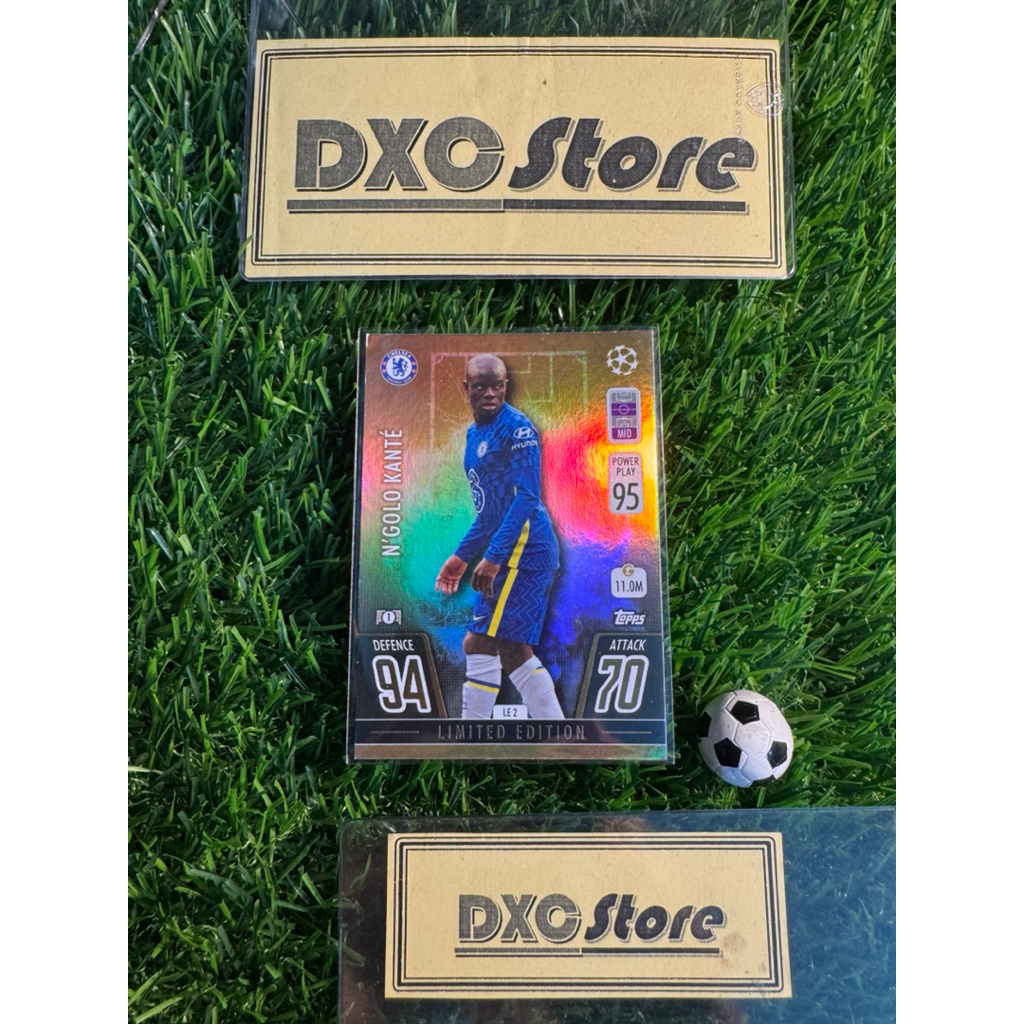 [ CHÍNH HÃNG ] - LIMITED EDITION - TOPPS MATCH ATTAX 2021 - NGOLO KANTE (CHELSEA) (TRẮNG GÓC)