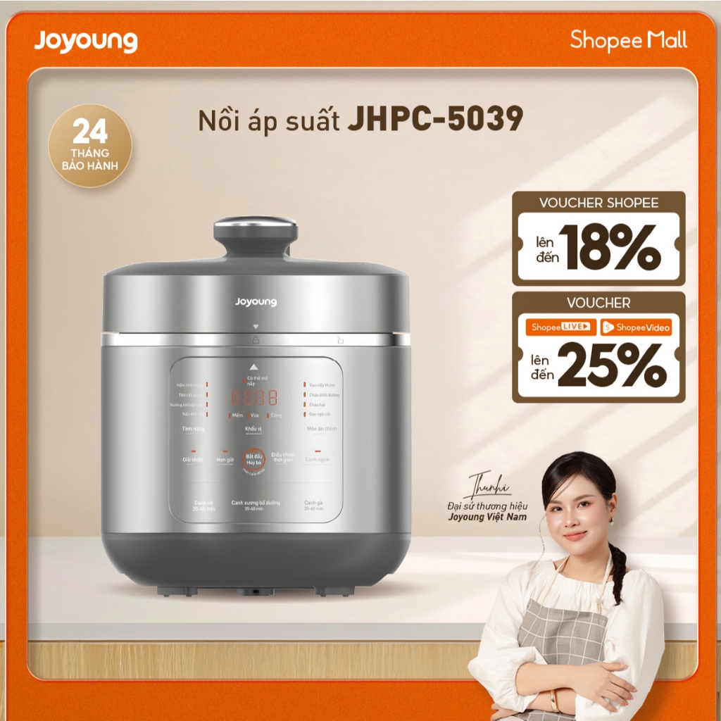 Nồi áp suất 5L Joyoung JHPC-5039 công suất 900W
