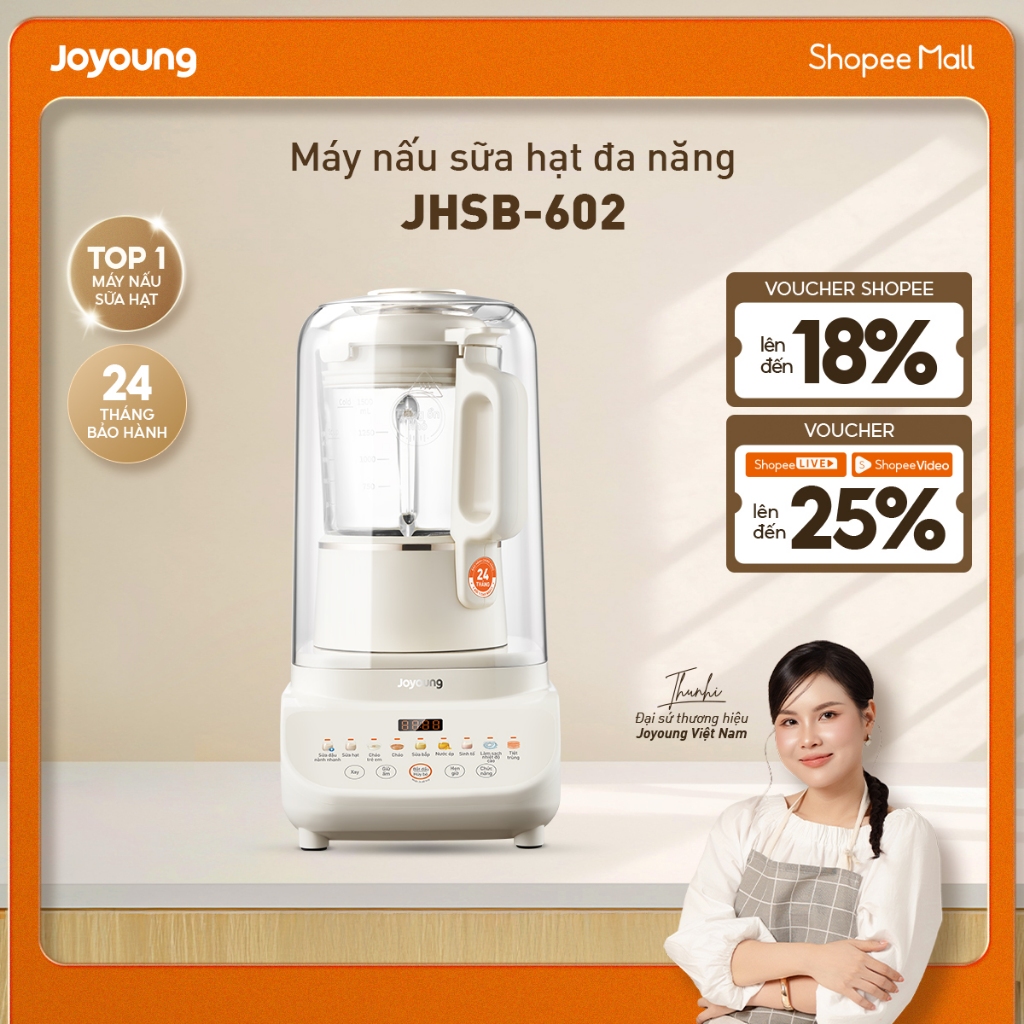 Máy nấu sữa hạt đa năng 1.5L 1000W Joyoung JHSB-602