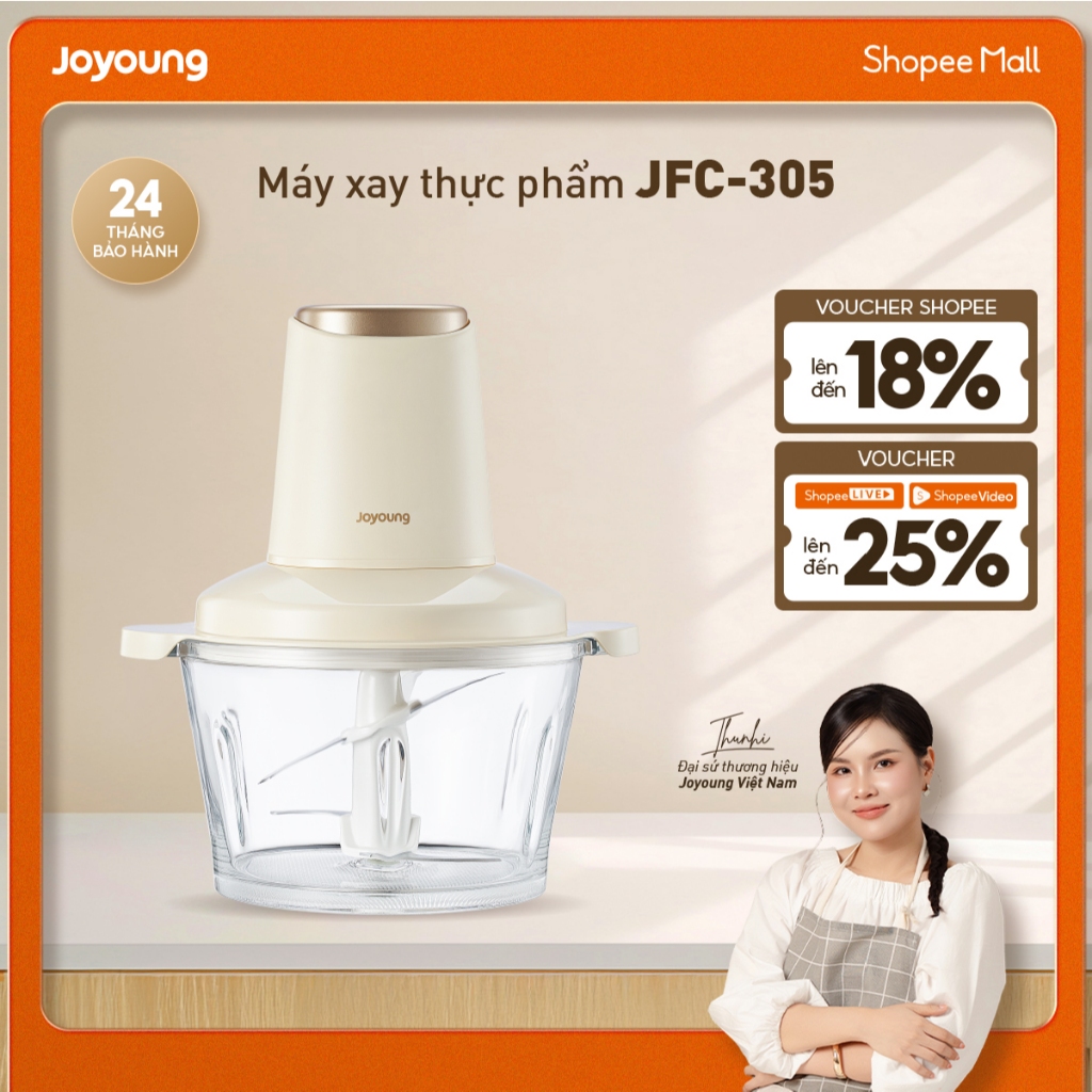 Máy xay thực phẩm đa năng 1.8L 300W Joyoung JFC-305