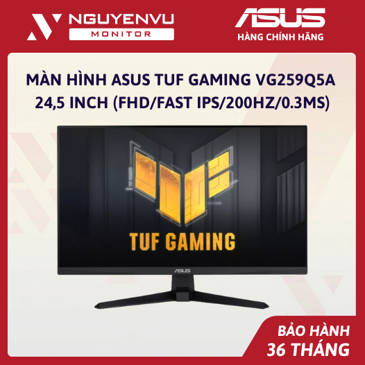[Full Vat] [Combo 2] Màn Hình Asus TUF Gaming VG259Q5A 24,5 inch (FHD/Fast IPS/200Hz/0.3ms) - Bảo Hà