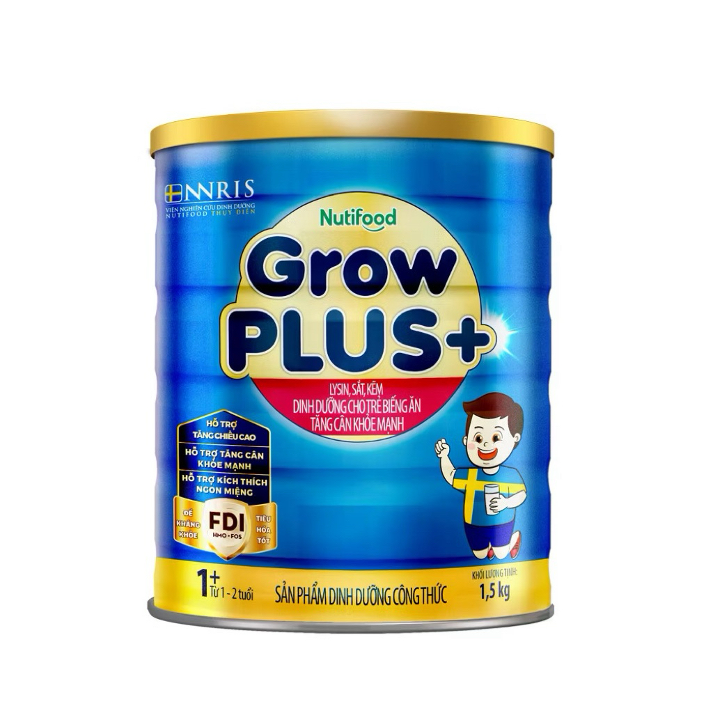 Sữa bột Nutifood Grow Plus Xanh 1+ 1.5kg
