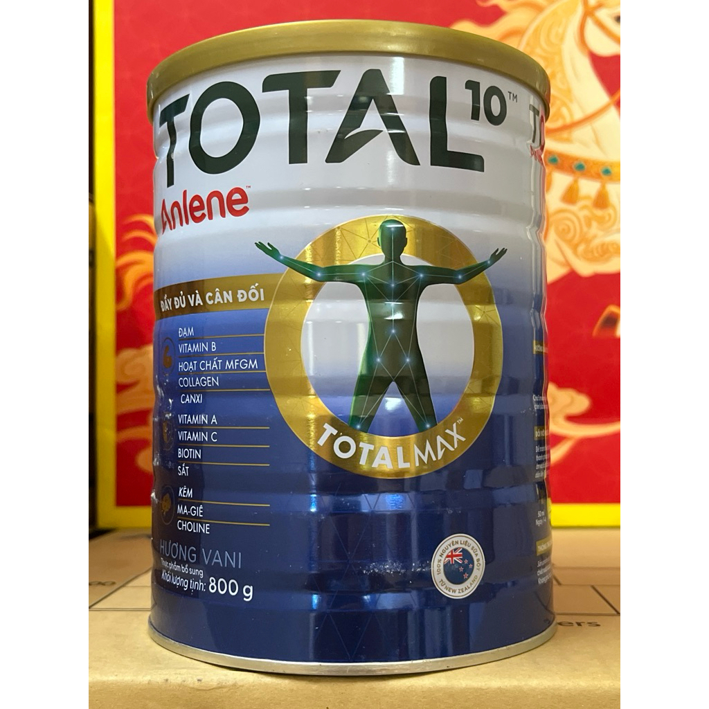Sữa bột Anlene Total 10 800g/lon(HSD 4/2027)