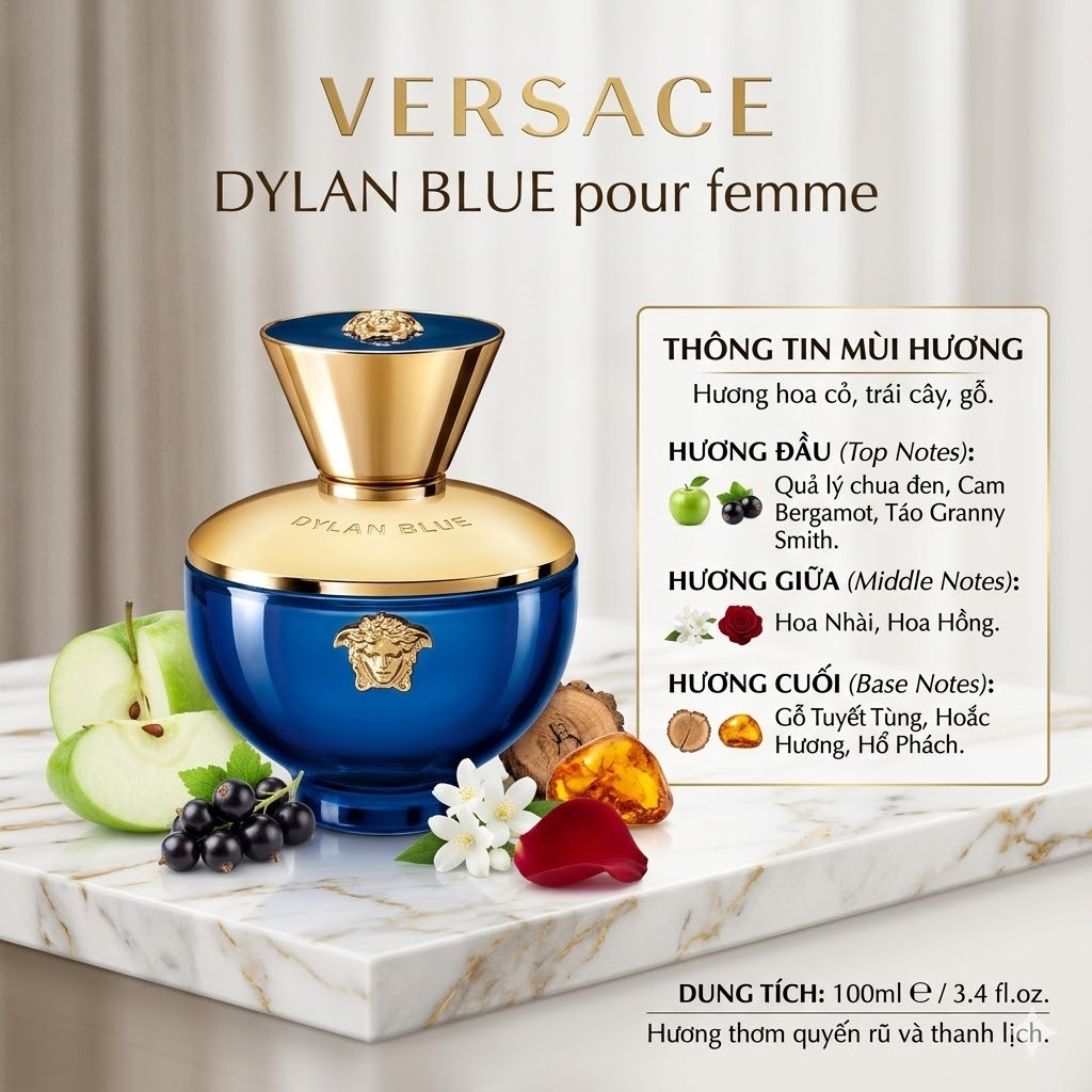 (Chiết) Nước Hoa Nữ Versace Dylan Blue Pour Femme EDP