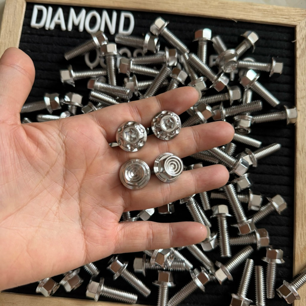 Diamond - Ốc 8li trụ INOX 304 dài từ 15-60mm