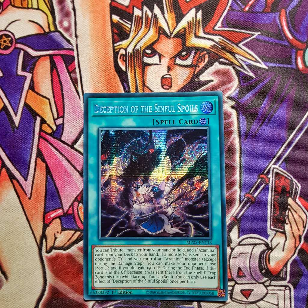 Thẻ bài Yugioh chính hãng | Deception of the Sinful Spoils | Secret Rare MP25