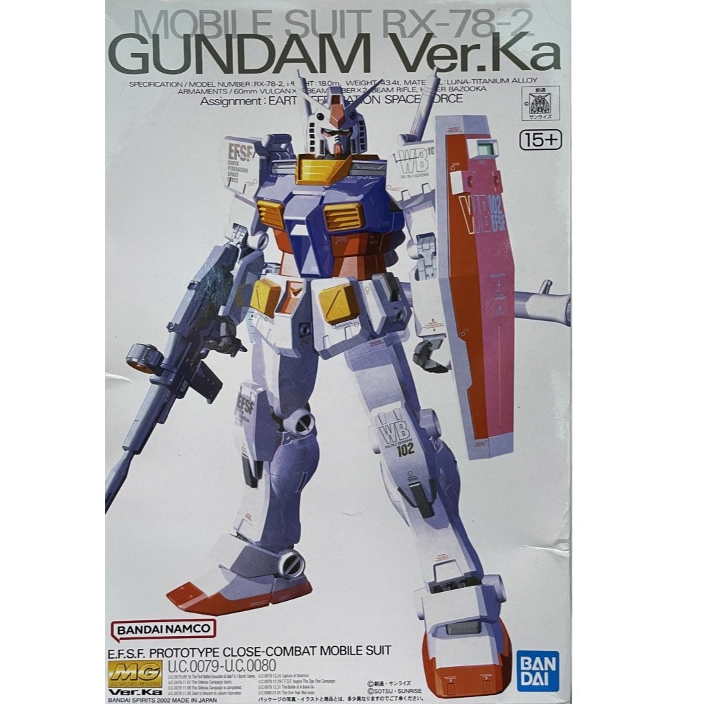 [Hàng Chính Hãng] Mô hình 1/100 MG RX-78-2 Gundam (Ver. Ka) BANDAI