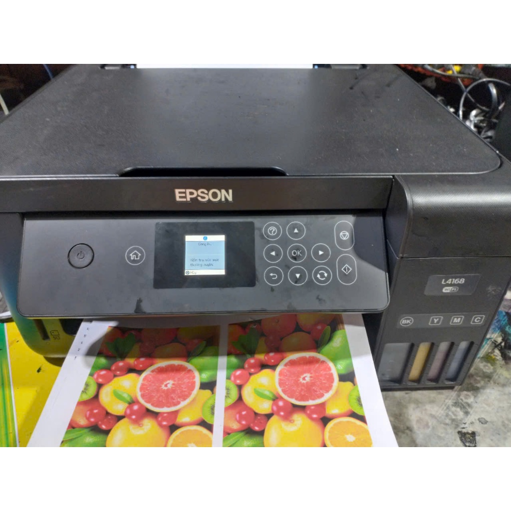 Máy in phun màu cũ đa năng Epson L4168 L4160 L4166 In 2 mặt tự động photocopy scan đầy đủ Kholinhkie