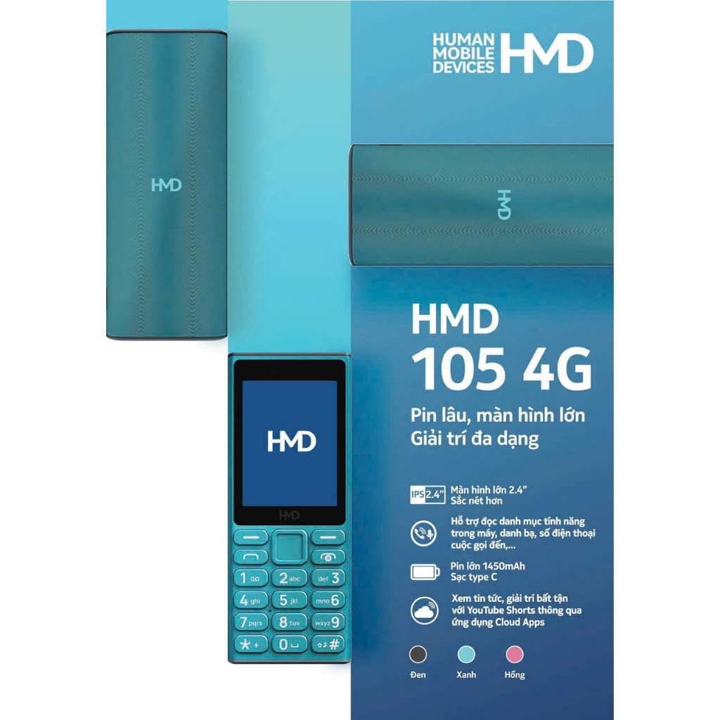 Điện thoại chính hãng NOKIA HMD 105 4G