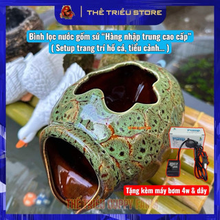 (SALE GIÁ SỈ) Bình nước trang trí bể cá, tiểu cảnh. Hàng cao cấp bằng gốm sứ rất xịn xò nhập khẩu, nhiều mẫu khác nhau.