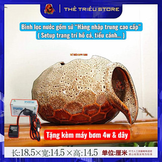 (SALE GIÁ SỈ) Bình nước trang trí bể cá, tiểu cảnh. Hàng cao cấp bằng gốm sứ rất xịn xò nhập khẩu, nhiều mẫu khác nhau.