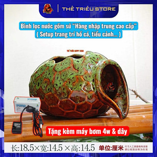 (SALE GIÁ SỈ) Bình nước trang trí bể cá, tiểu cảnh. Hàng cao cấp bằng gốm sứ rất xịn xò nhập khẩu, nhiều mẫu khác nhau.