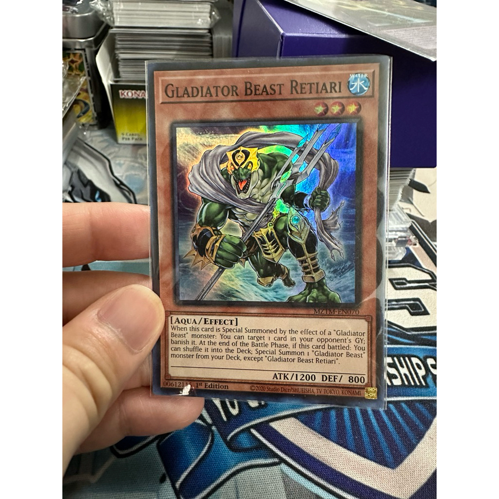 Thẻ bài Yugioh Gladiator Beast Retiari (Real Card)