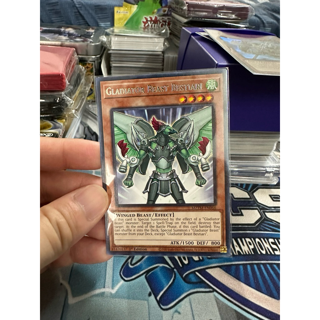 Thẻ bài Yugioh Gladiator Beast Bestiari (Real Card)