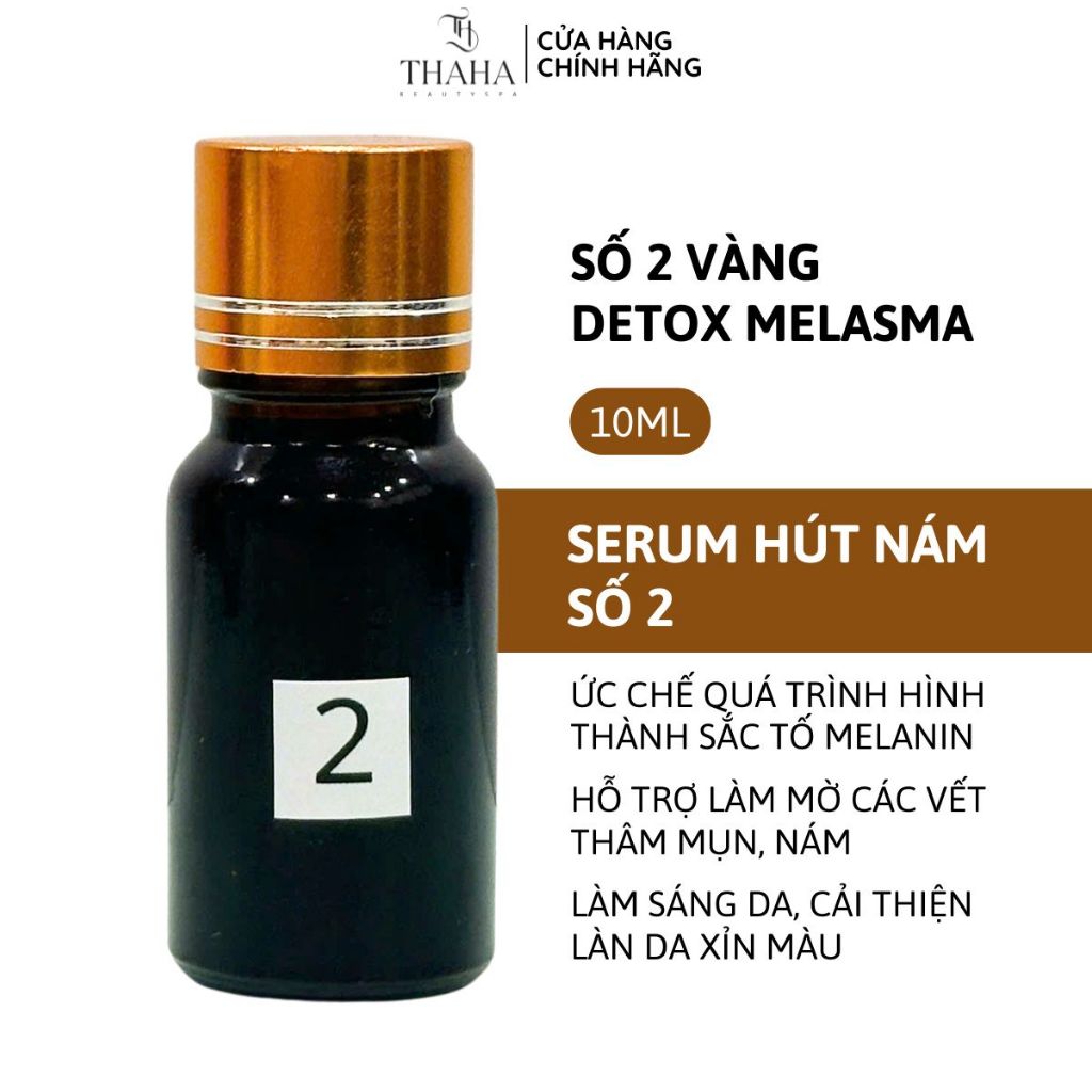Serum hút nám Số 2 Detox melasma – Tái tạo da nhẹ, ức chế nám – Làm mờ sạm nám – Dưỡng sáng & phục h