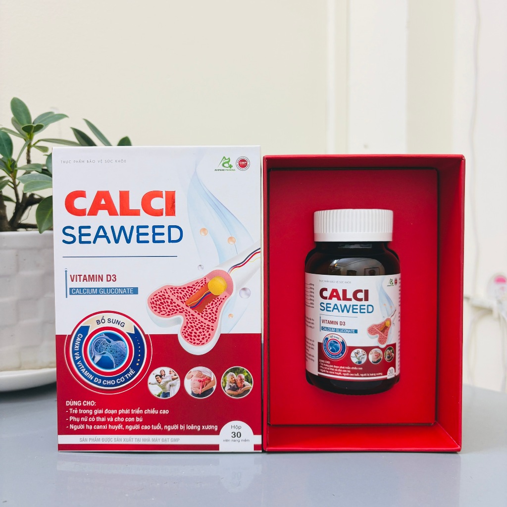 Canxi Aquamin F tảo biển đỏ dễ hấp thu 30 viên - CALCI SEAWEED