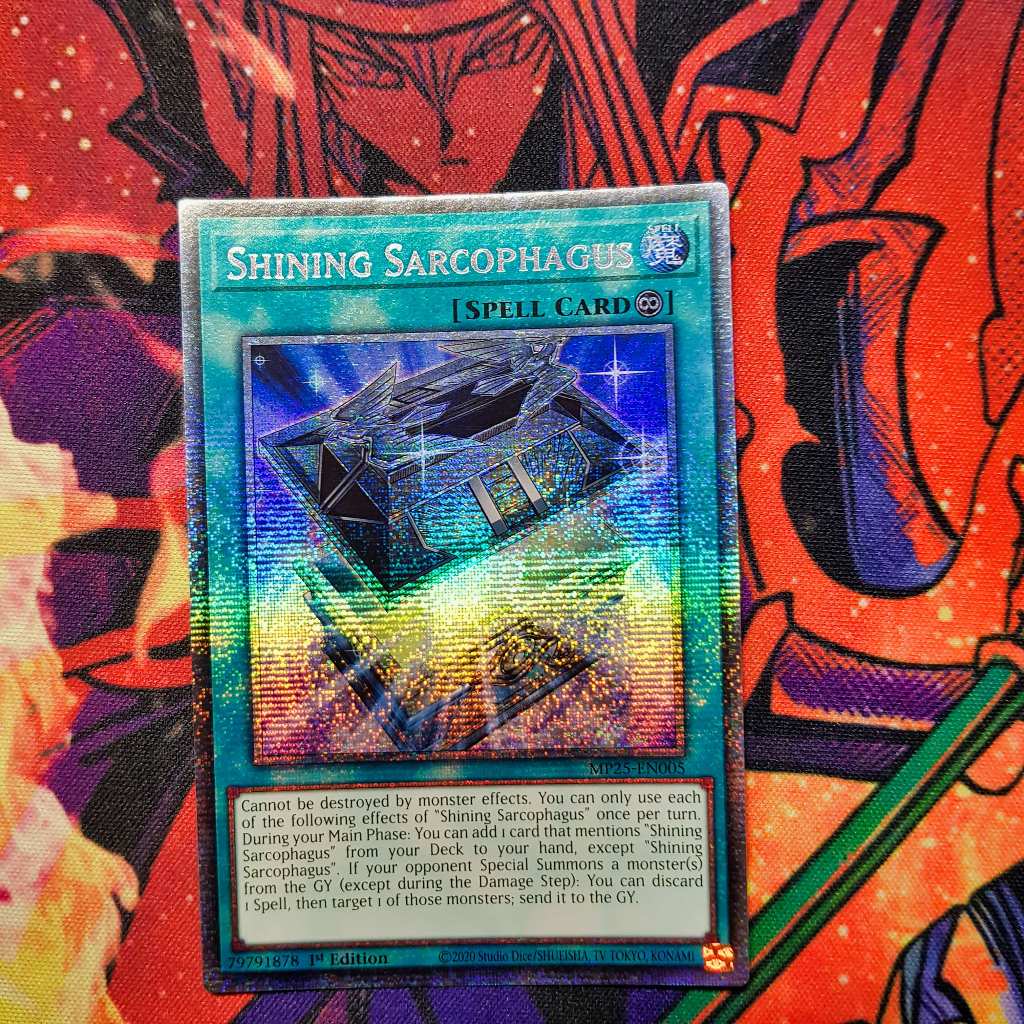 Thẻ bài Yugioh chính hãng | Shining Sarcophagus | MP25 Starlight Rare.