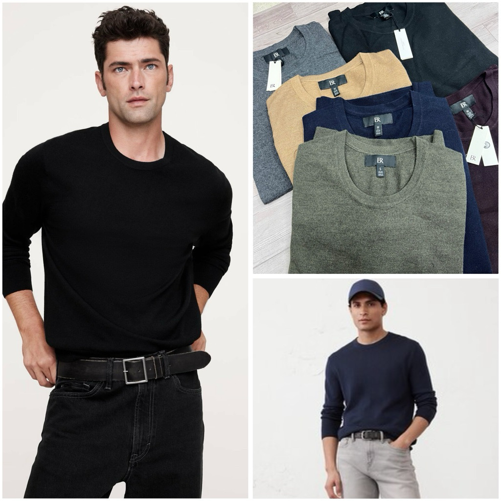 Áo Len Merino Ba.na.na Republic Ultimate Wool Crewneck – 100% Merino, Lịch Lãm & Cao Cấp