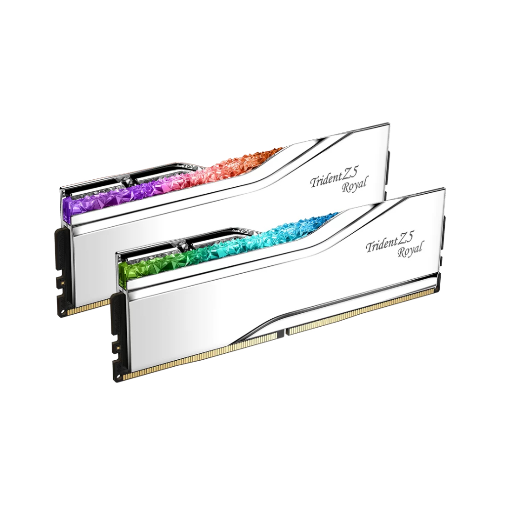 Ram GSKILL Trident Z5 Royal 96GB 6400 DDR5 (2x48GB) DDR5 F5-6400J3239F48GX2-TR5S ( Silver ) new chín