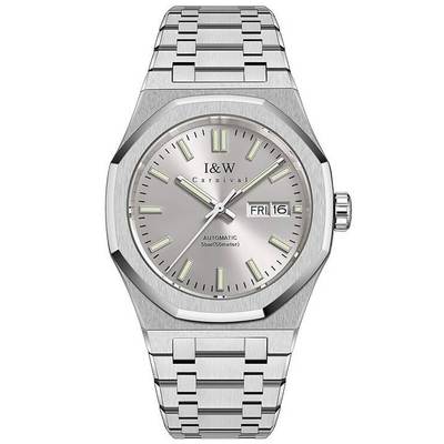 Đồng hồ nam chính hãng I&W Carnival 55793G-T4 kính sapphire,chống nước 50m,Bh 24 tháng,máy cơ Automatic,dây thép 316L