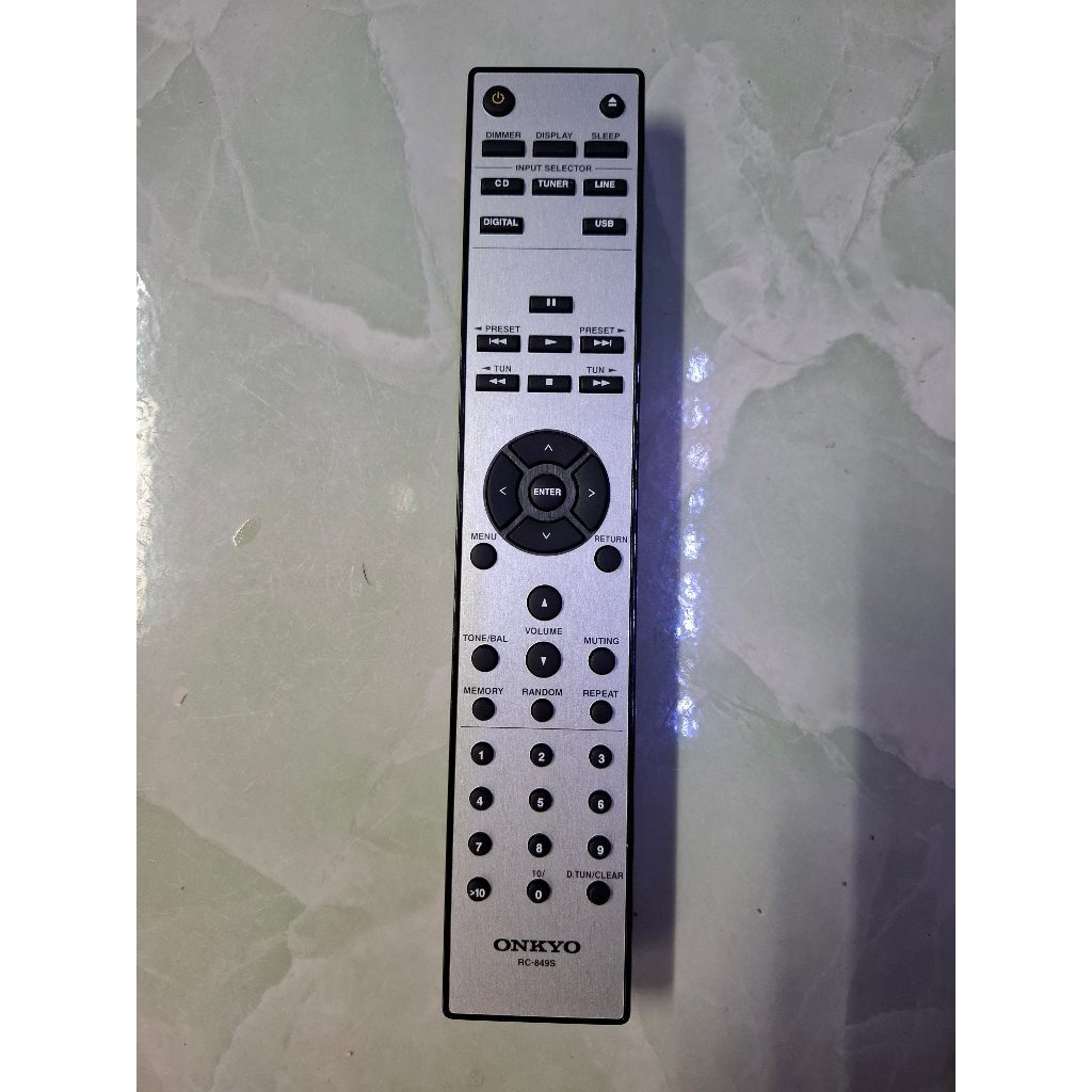 Remote zin và khiển học cho đầu amply ONKYO CR755, CR765, CR555 , remote học chỉnh full chức năng.