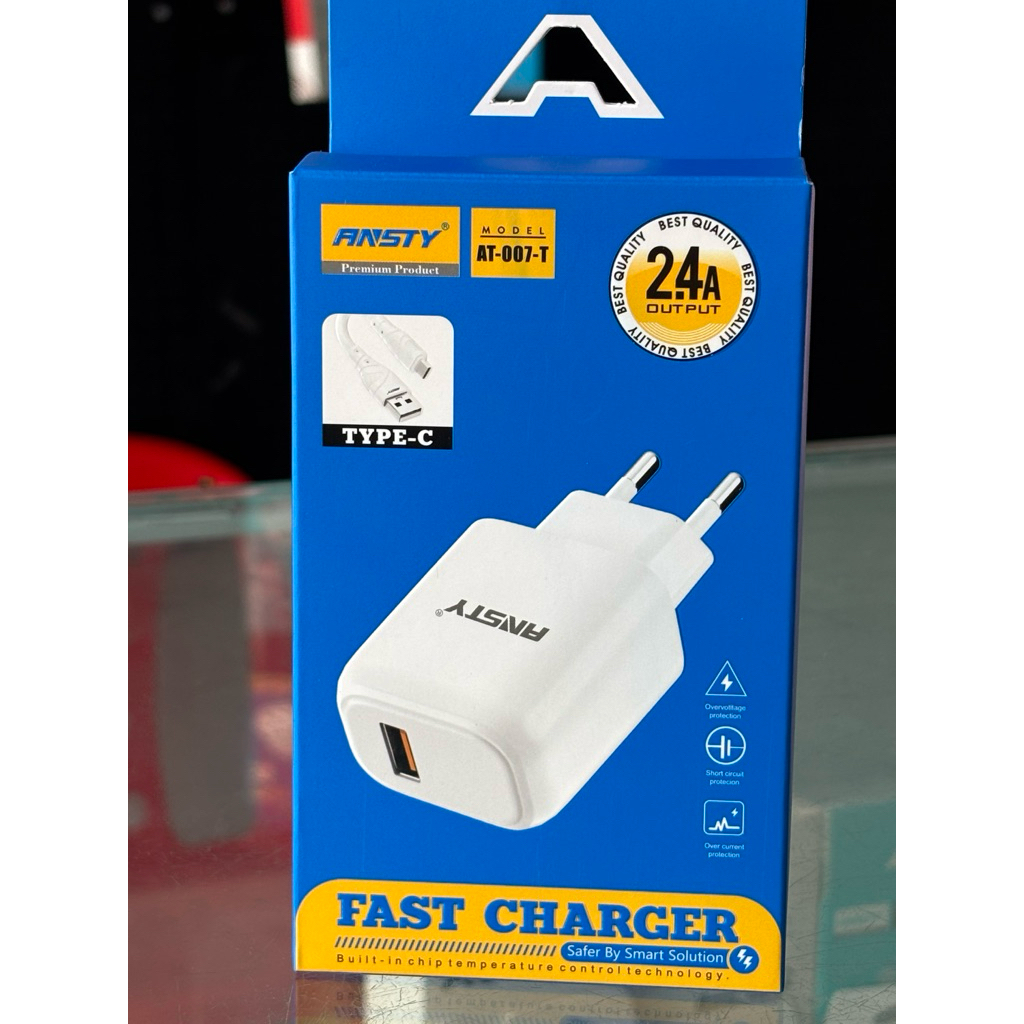 combo sạc nhanh ANSTY 24A tương thích mọi dòng TYPE-C