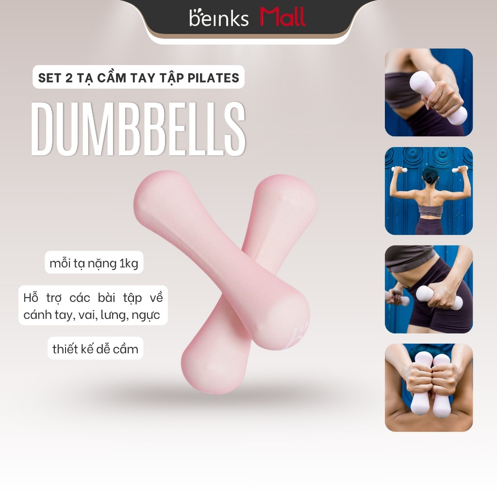 Set 2 tạ cầm tay - Beinks Dumbbell - Mỗi tạ 1kg