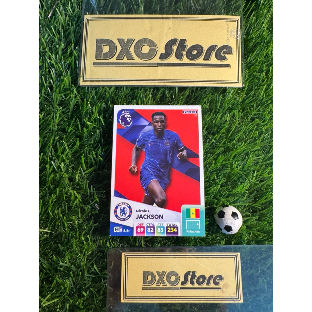 [ CHÍNH HÃNG ] - PANINI ADRENALYN XL PREMIER LEAGUE 2025 - NICOLAS JACKSON (CHELSEA) (TRẦY GÓC)