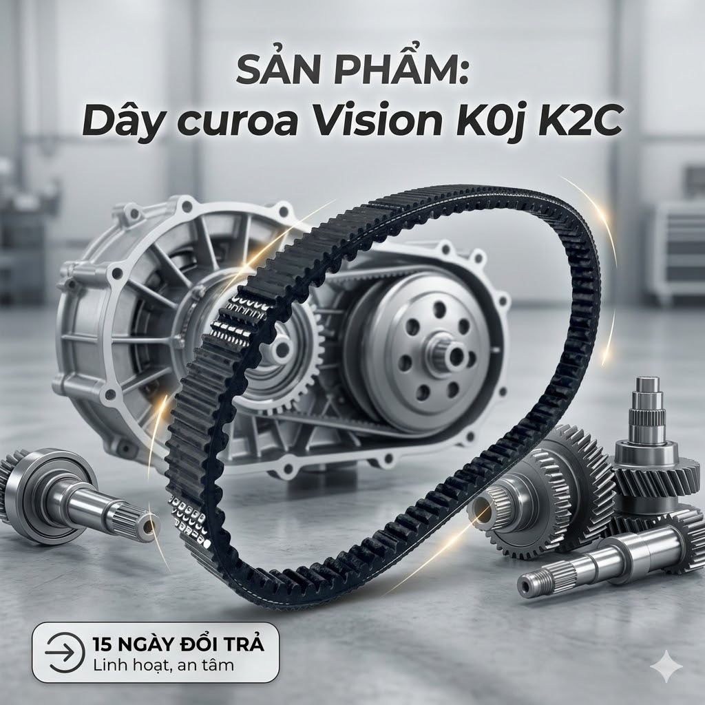 Dây Curoa Vision KOJ K2C 2020–2023 | Dây Đai Truyền Động Vision Bền – Êm – Ít Giãn (Dây Nồi Vision)