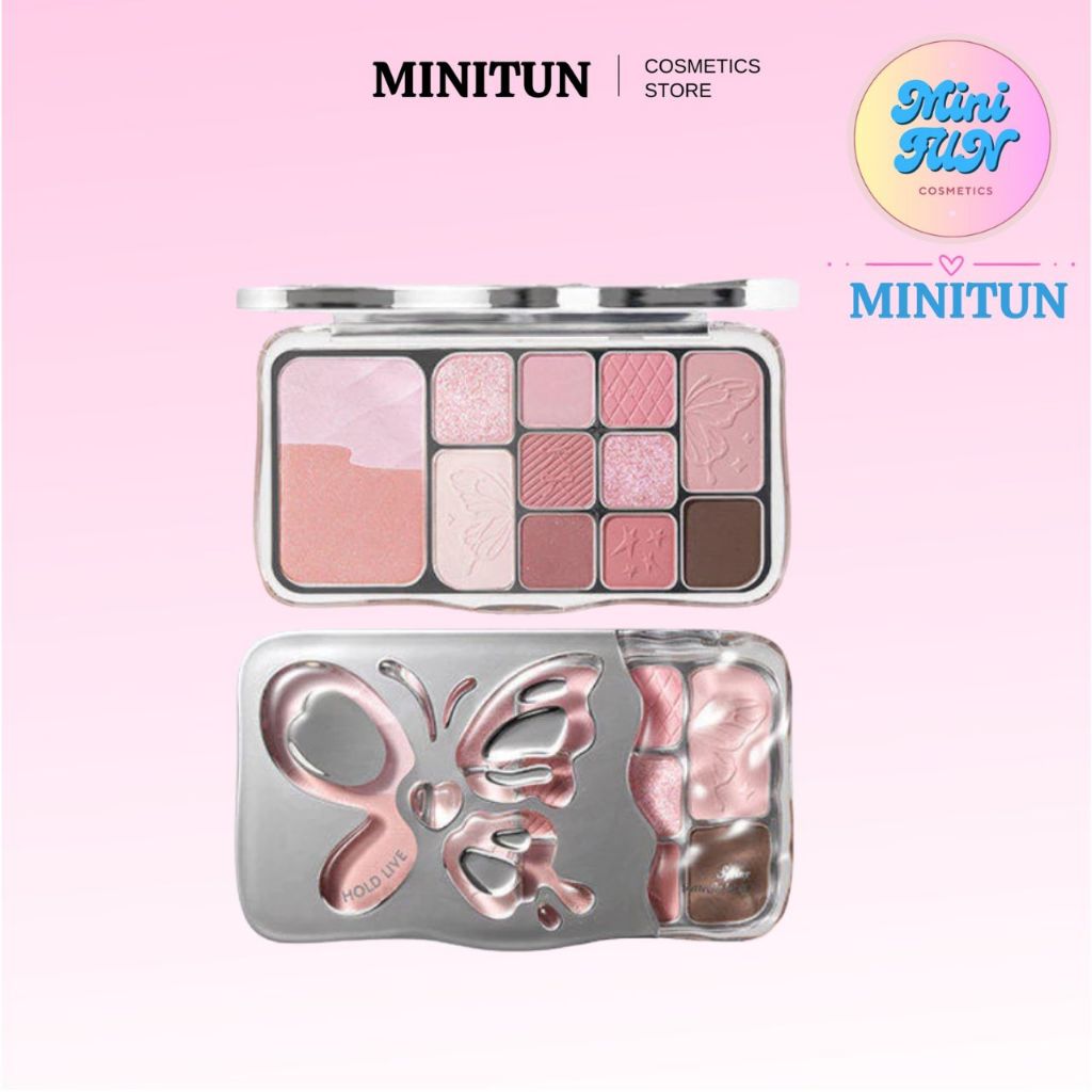 Phấn mắt 12 ô Hold Live Mist Butterfly (HL792) Tone Màu Dễ Dùng MiniTun