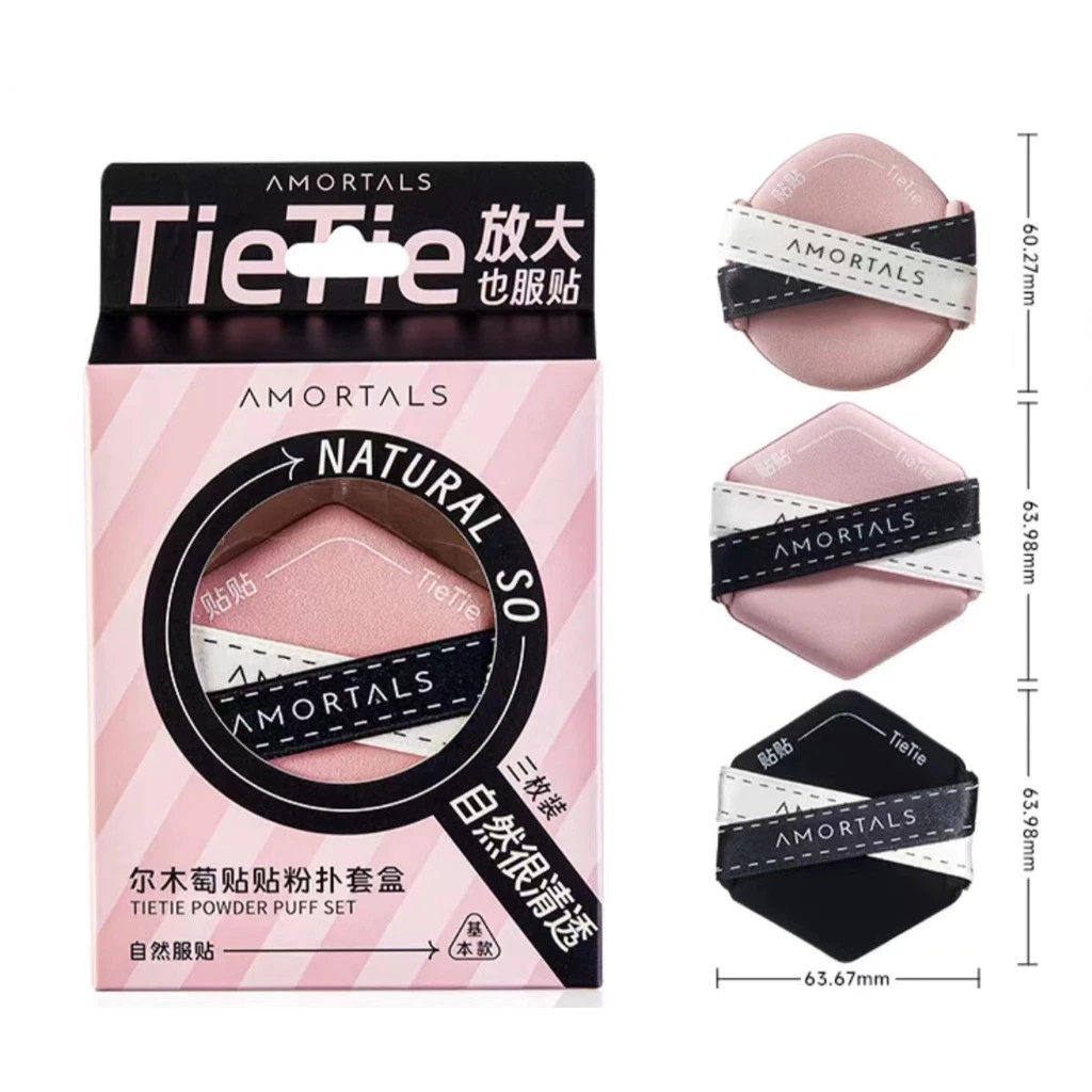 [Moon Cosmetic] SET BÔNG MÚT AMORTALS HỒNG ĐEN BM1