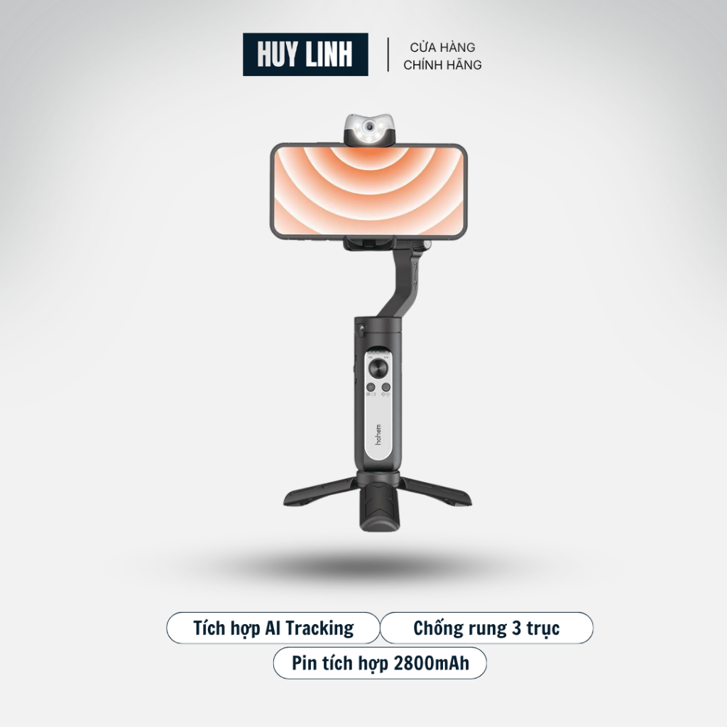 Hohem V2S gimbal chống rung cho điện thoại màu đen