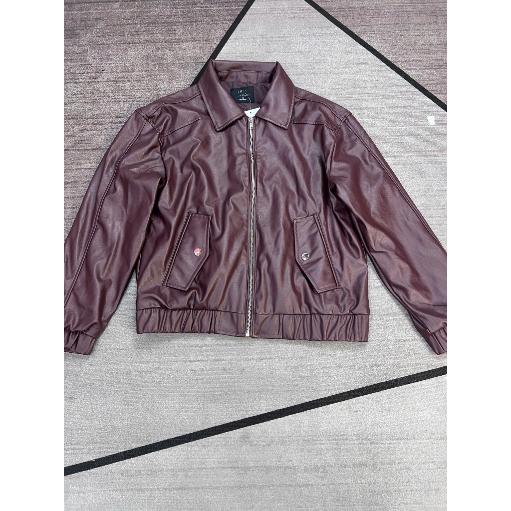 a593 áo khoác da iris