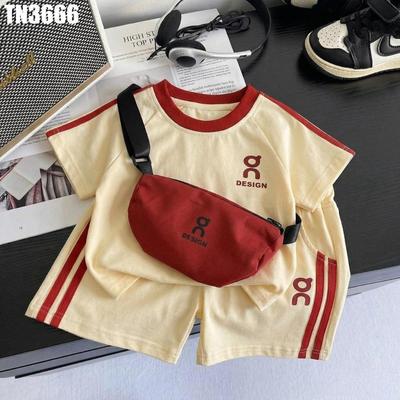 Set Áo Thun Tay Ngắn Họa Tiết Capybara Quần Jogger Bé Trai 1-5 Tuổi MINTSCLOSET Quảng Châu - TN3618