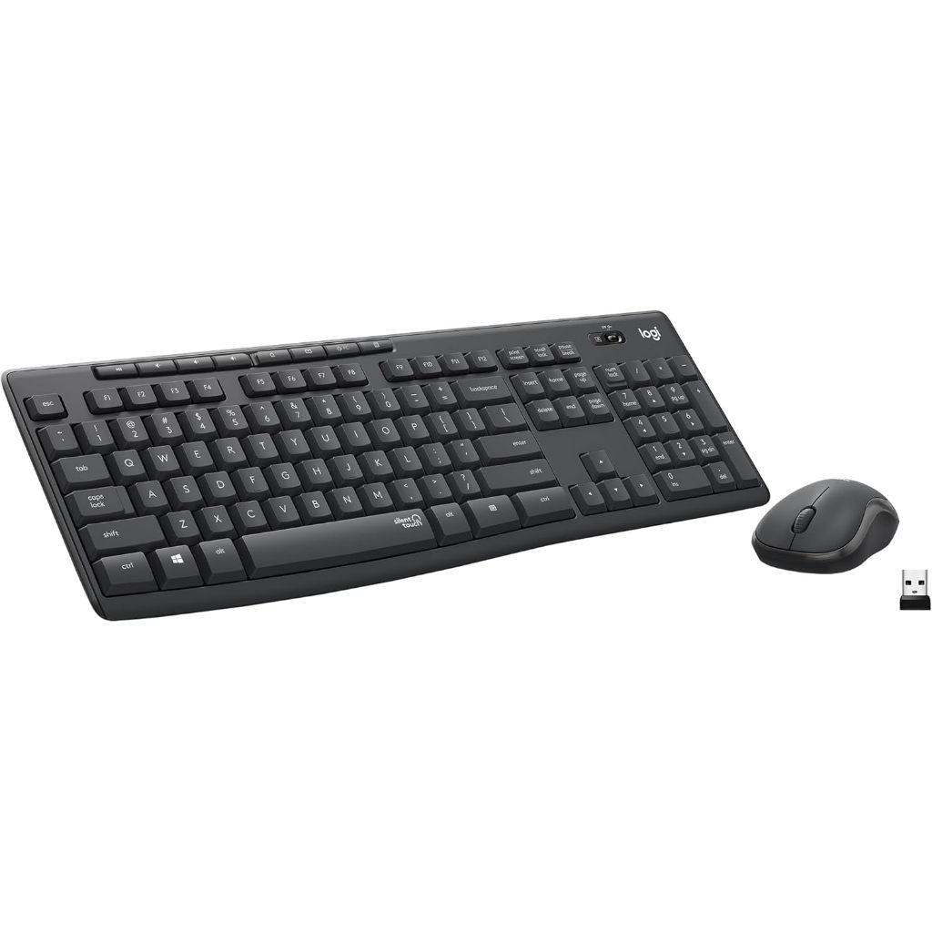 Bàn phím + Chuột không dây Logitech MK295 Silent (Đen) - Bảo hành 12 tháng
