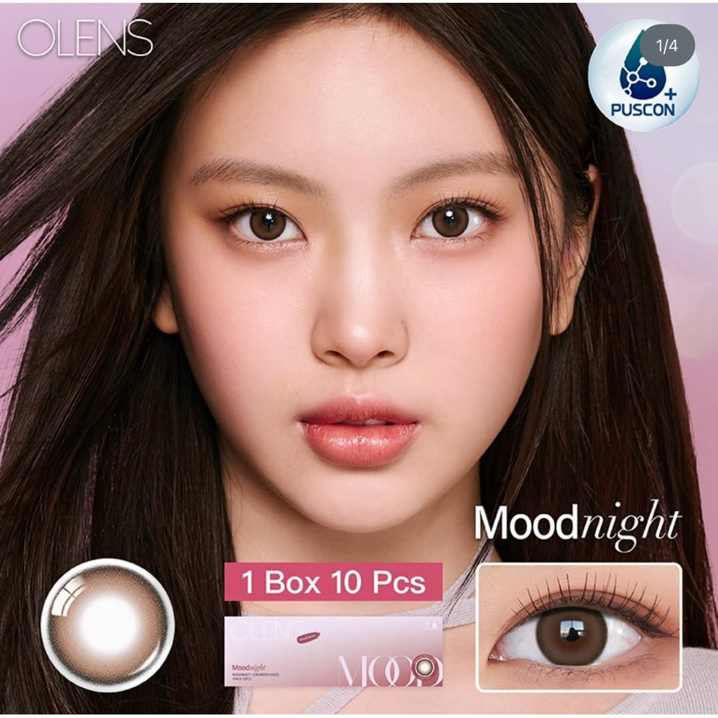 [HOẢ TỐC HCM] Lens 1Day Moodnight Mood Choco - Olens Chính Hãng