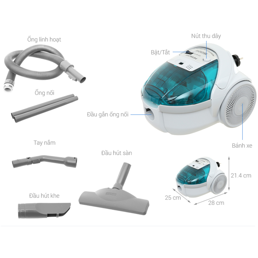 Phụ kiện thay thế máy hút bụi dạng hộp Hitachi CV-BF16, phụ tùng thay thế máy hút bụi Hitachi CV-BF1