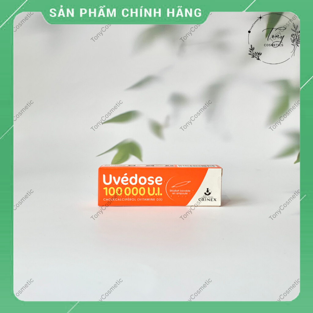 Vitamin D3 liều cao Uvedose 100000 UI của Pháp, D3 liều cao