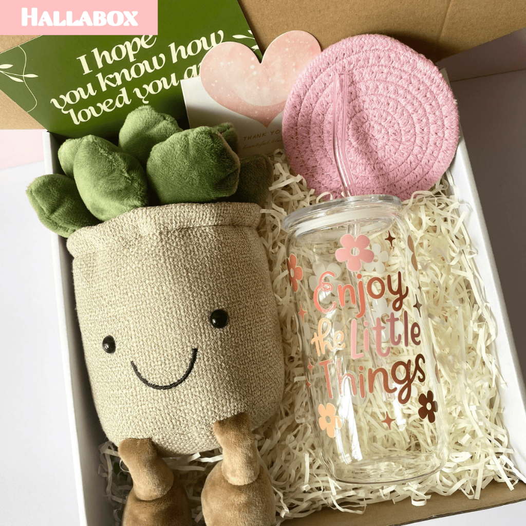 Set Quà Tặng Sinh Nhật, Quà Tốt Nghiệp, Qùa Kỷ Niệm Cốc và Gấu Bông Giftbox Cao Cấp Tặng Người Yêu, 