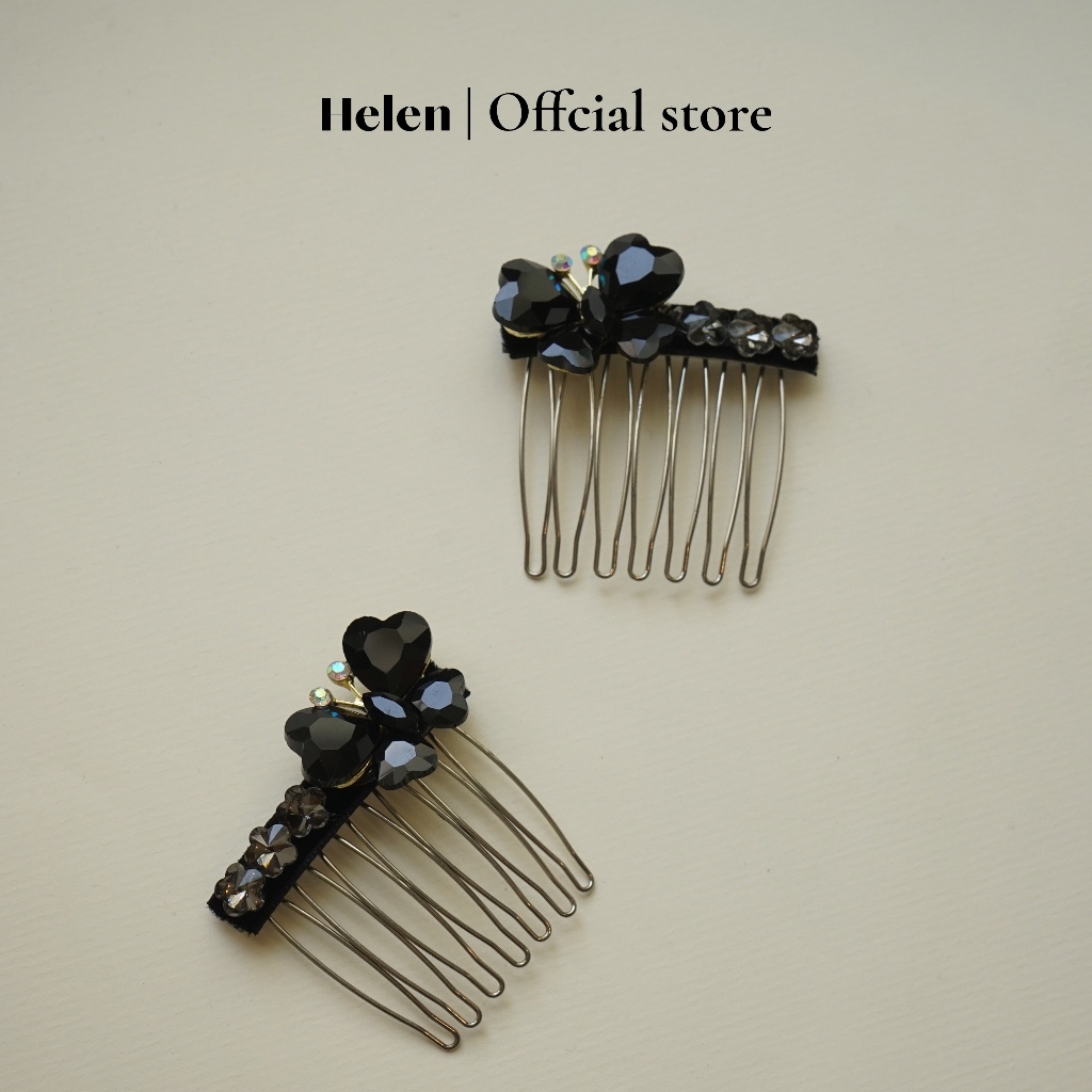 Kẹp tóc cài tóc Noir Hair Comb Helen Studio (2 chiếc)