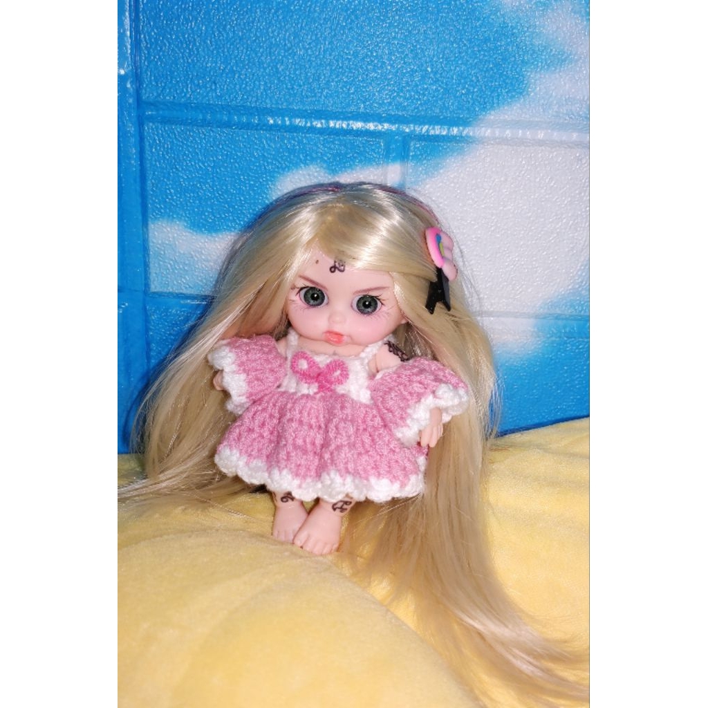 váy doll 5in hở vai tay dài