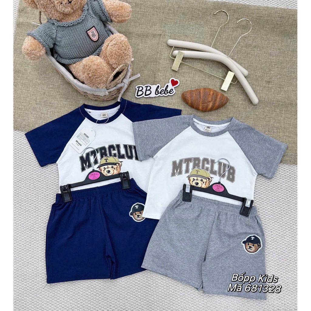 SET 2 bộ thể thao in gấu MTR CLUB