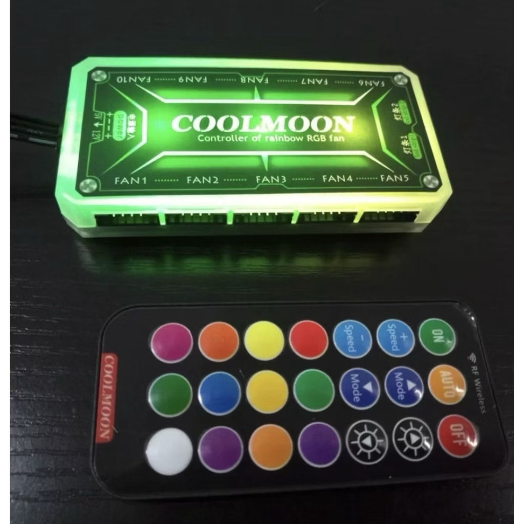 Bộ Hub + Remote Điều Khiển Fan Led RGB