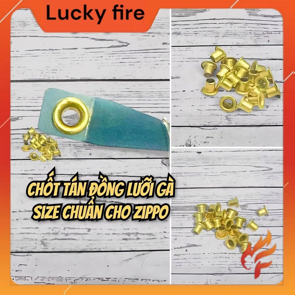 Chốt tán đồng lưỡi gà Zippo (EYELET)